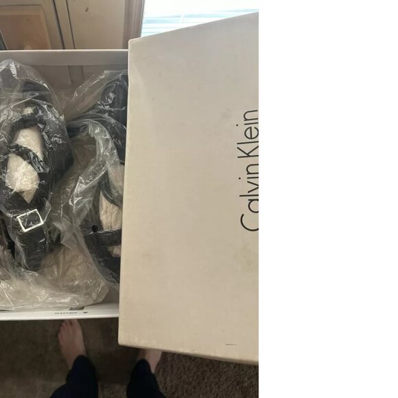 VINTAGE CALVIN KLEIN JORDANA HIGH HEELS SIZE 7.5 EXCELLENT CONDITION LADIES SHOE - Picture 6 of 7